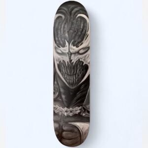 Spawn Custom Art Graphic Skateboard Deck Wall Decal Black and Gray